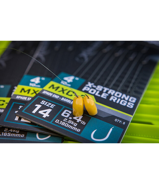 Matrix Onderlijn MXC-2 X-Strong Pole Rigs 10cm Spade End-Barbless (8 pcs)