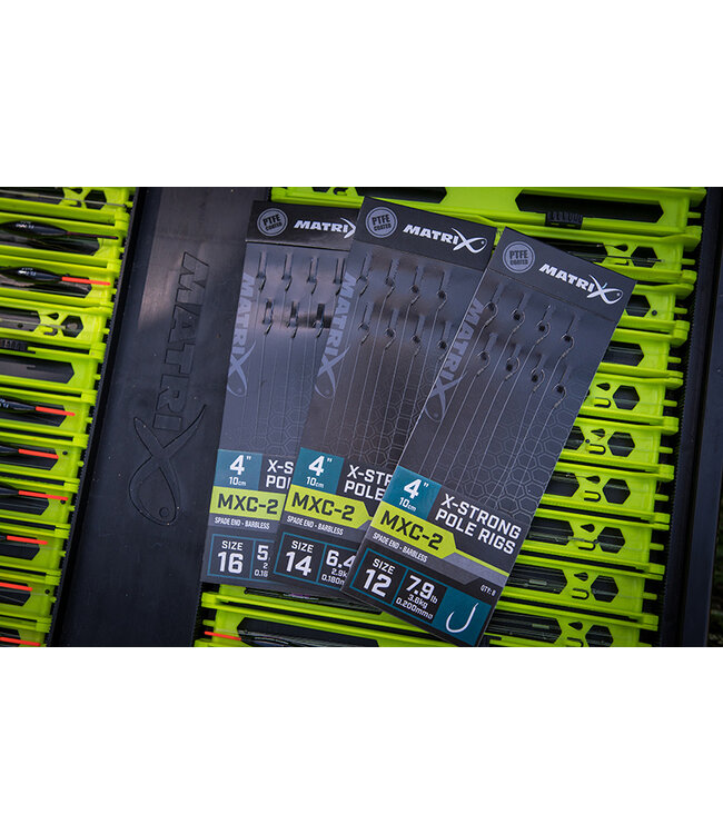 Matrix Onderlijn MXC-2 X-Strong Pole Rigs 10cm Spade End-Barbless (8 pcs)