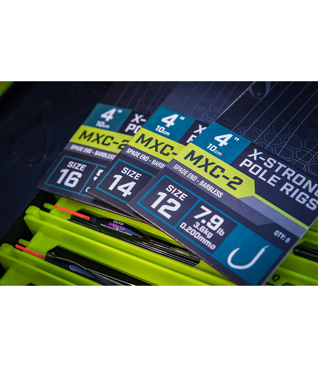 Matrix Onderlijn MXC-2 X-Strong Pole Rigs 10cm Spade End-Barbless (8 pcs)