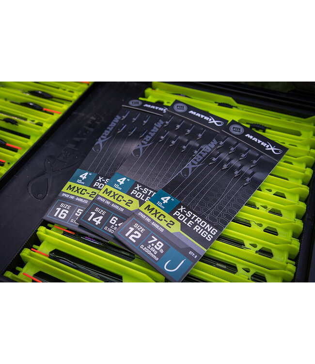 Matrix Vorfach MXC-2 X-Strong Pole Rigs 10cm Spade End-Barbless (8 pcs)