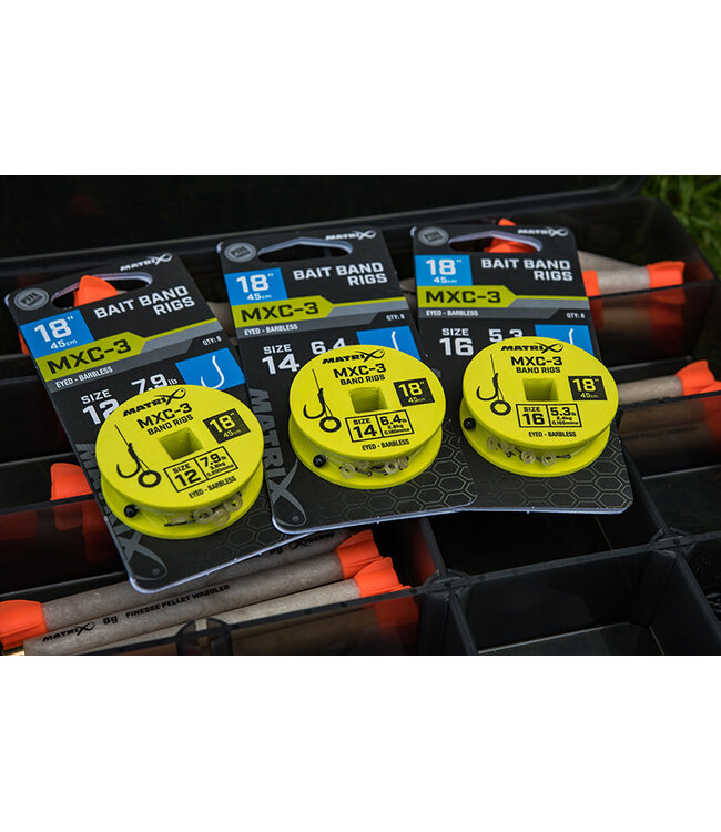 Matrix Bas De Ligne MXC-3 Bait Band 45cm Oeillet-Sans Ardillons