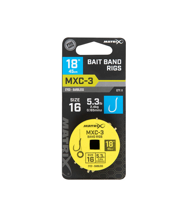 Matrix Vorfach MXC-3 Bait Band Rigs 45cm Eyed-Barbless