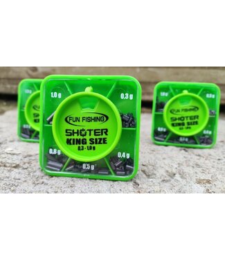 Fun Fishing Carpodrome King Size Shoter Assortiment 0.3>1gr