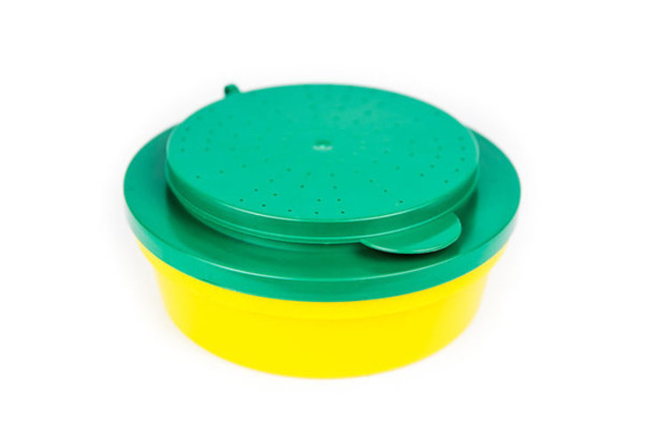 Seaux à Appâts Vivants - 2 Pièces - PVC Avec Couvercle Aéré - 9.5x8.5x8.5 Cm - Pour Vers, Asticots - Pêche