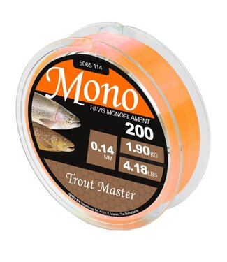 Trout Master Hi-Vis Mono Orange 200m