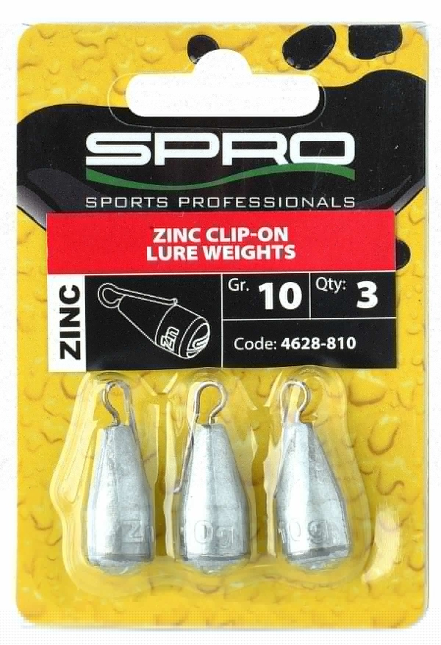 Spro Zinc Clip-On Lure Weight (3pcs) - Reniers Fishing