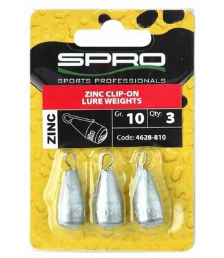Spro Zinc Clip-On Lure Weight (3pcs)