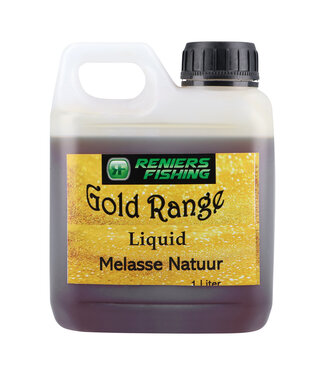 Reniers Fishing Gold Range Melasse Natuur 1Liter – Natuurlijke Melasse voor Brasem en Witvis