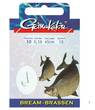 Gamakatsu Unterlinien Brassen Haken 1310N - 45cm (10 Stück)
