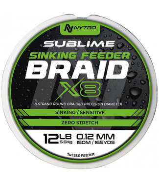 Nytro Sublime Sinking Feeder Braid X8 (150m)