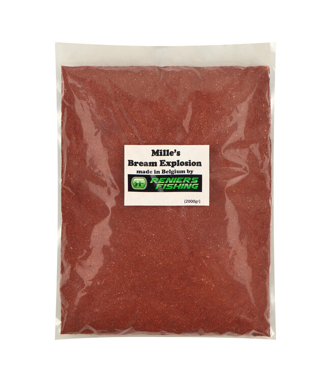 Reniers Fishing Mille’s Bream Explosion 2 kg – Premium Brassenfutter für Teich & Kanal (Gelb / Braun)