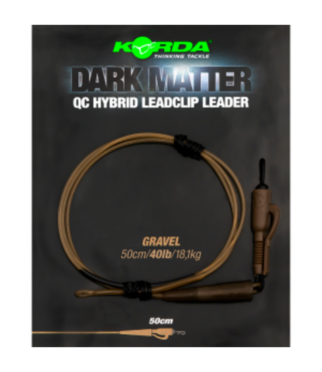 Korda Dark Matter QC Hybrid Leadclip Leader 1m