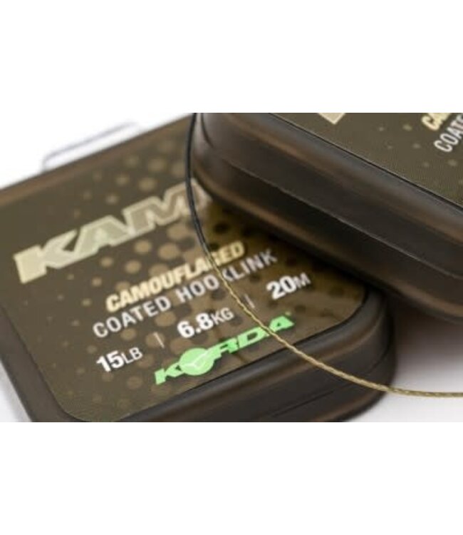 Korda Kamo Camouflaged Coated Hooklink 20m