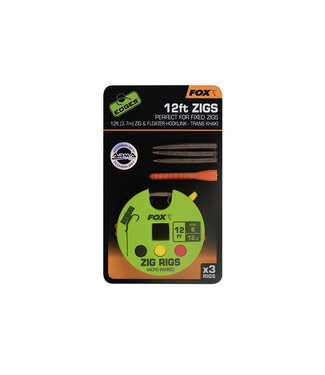 Fox Edges Arma Point Zig Rigs Taille 8-12ft (3x 12ft)
