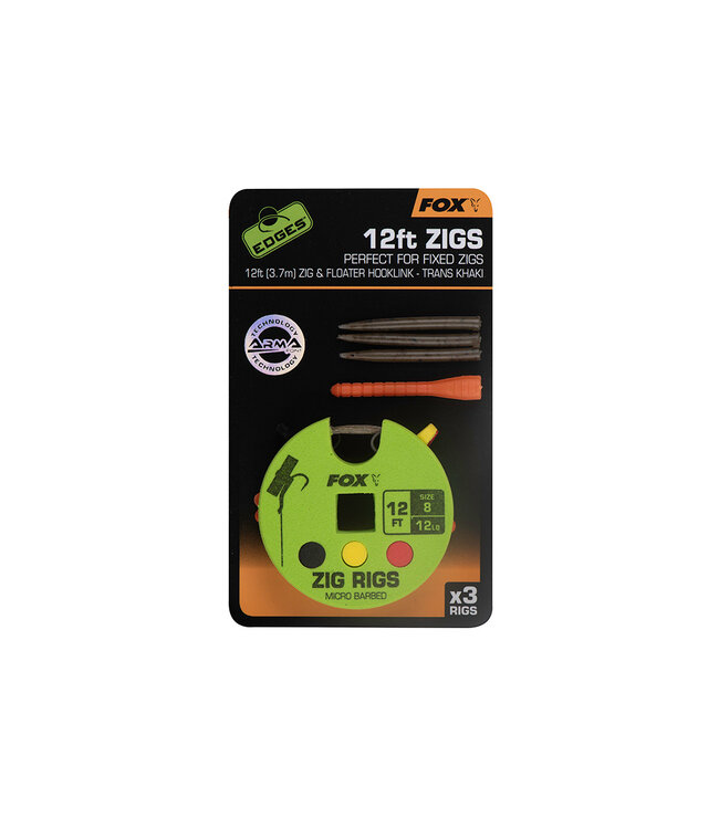 Fox Edges Arma Point Zig Rigs Size 8-12ft (3x 12ft)