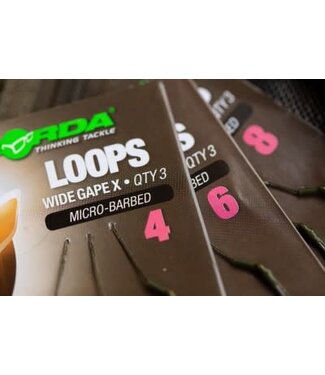 Korda Loops Krank Micro-Ardillon (3 pcs) l'Hameçon 8