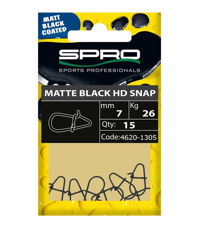 Spro Matte Noire HD Snap (15 pcs) 5mm - 18kilo
