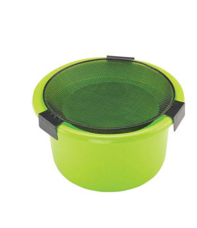 Reniers Fishing Futtereimer 15 Liter + Sieb