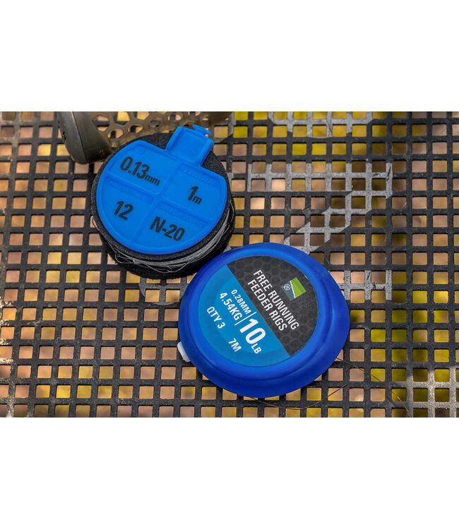 Preston Free Running Feeder Rigs 7m (3 pcs) 0.28mm - 4.54 kilo - 10lb