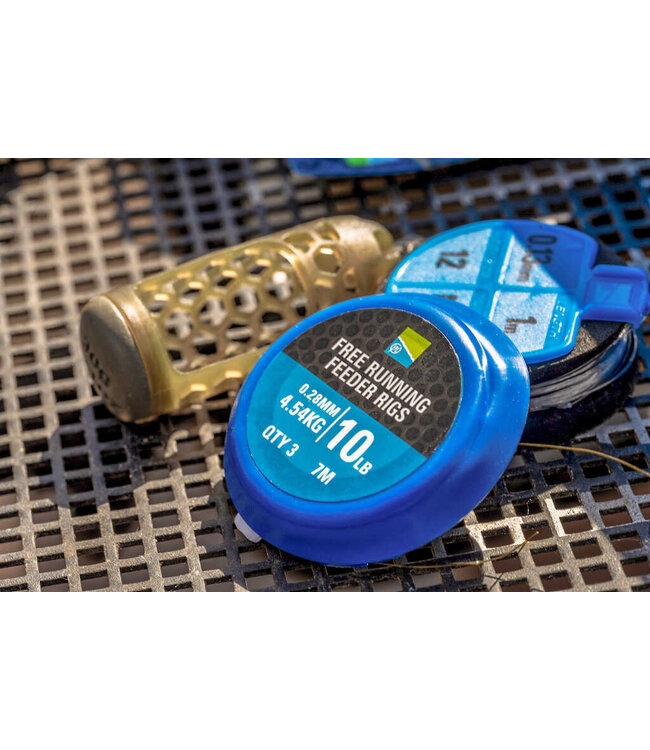 Preston Free Running Feeder Rigs 7m (3 pcs) 0.28mm - 4.54 kilo - 10lb
