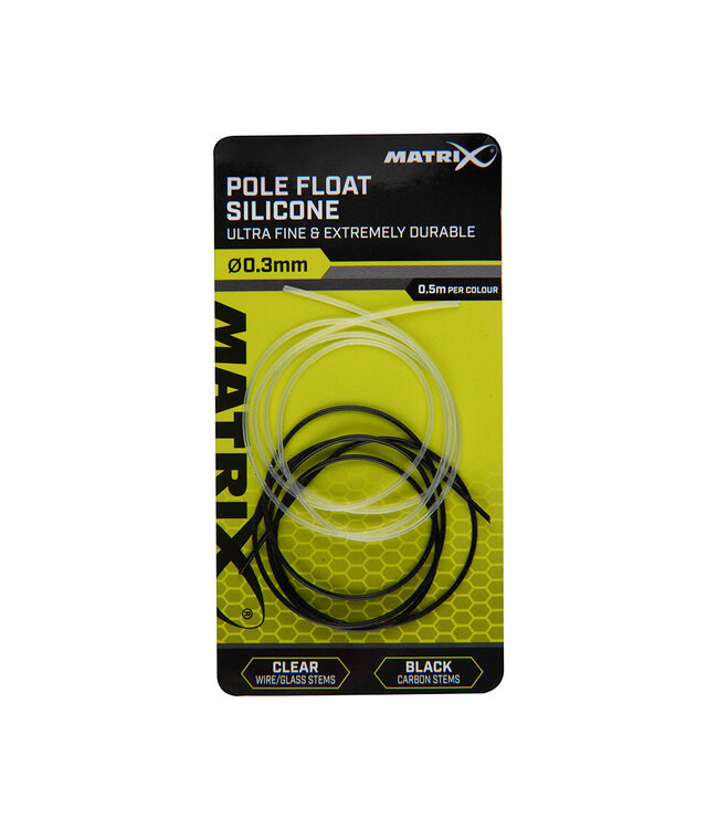 Matrix Silicone Flotteur Canne (0.5m par Couleur) Claire & Noir