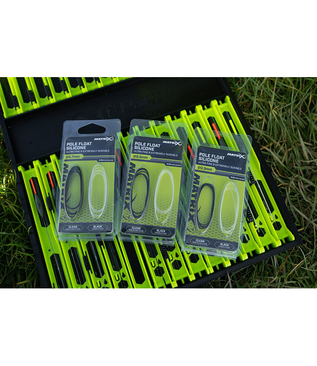 Matrix Silicone Flotteur Canne (0.5m par Couleur) Claire & Noir