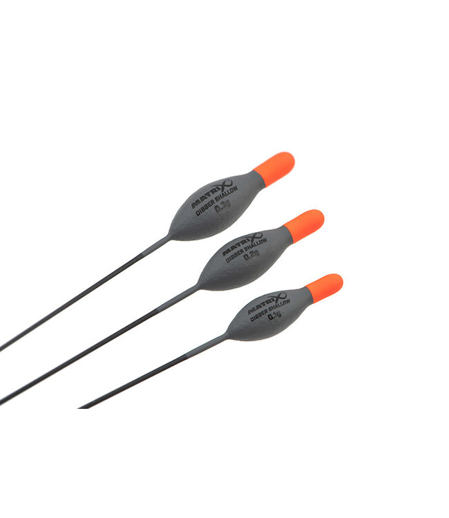 Matrix Shallow Dibber Pole Float – Ovale Dibber Dobber met F110 Rohacell Body, Korte 0.6mm Carbon Onderantenne en Sterk Zijoog