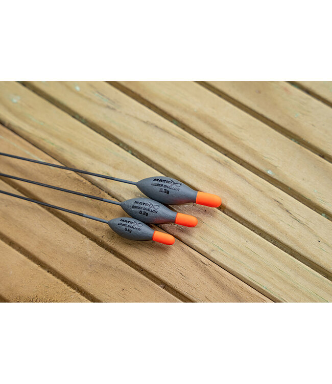 Matrix Shallow Dibber Pole Float – Ovale Dibber-Pose mit F110 Rohacell-Körper, kurzem 0.6mm Carbonkiel und starkem Seitenauge