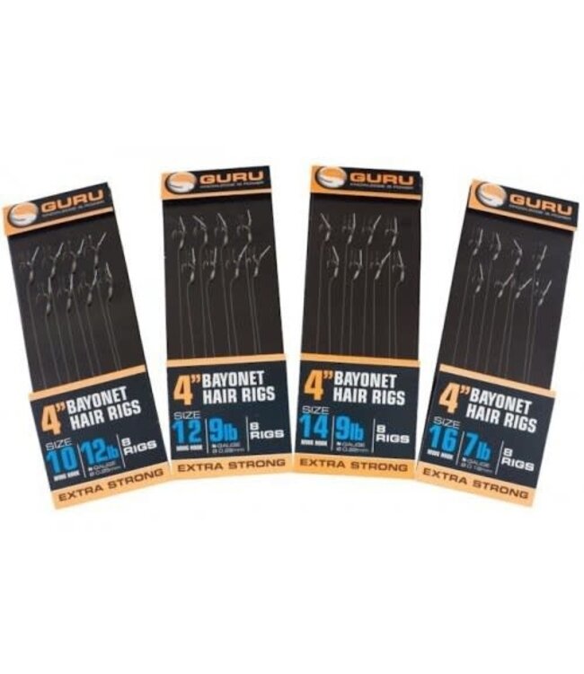 Guru Guru 4’’ Super MWG Feeder Bayonet Rig Barbless - Eyed (8 pcs)