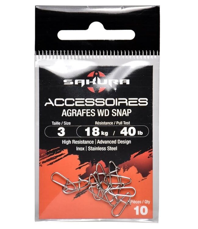 Sakura Agrafes WD Snap Size 1 - 9 kilo - 20lb (10 pcs)