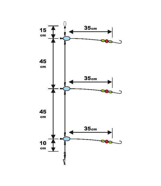 Sunset Bas de Ligne Bateau RS Competition Special Merlan - Fluoro 115cm (3 pcs)