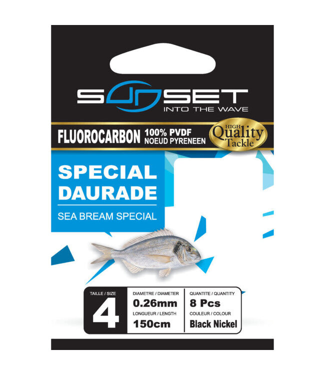 Sunset Bas de Ligne RS Competition Special Daurade - Fluoro 150cm