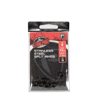 Fox Rage Strike Point Stainless Steel Split Rings (10 Stück)