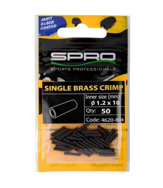 Spro Matte Noire Simple Brass Crimp (50 pcs)