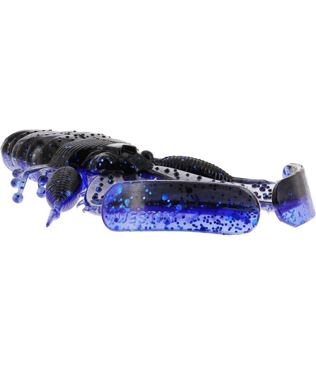 Westin CreCraw Creaturebait 6.5cm 4g – Creaturebait Weedless avec Pinces Nageuses, Tentacules et Parfum Anis