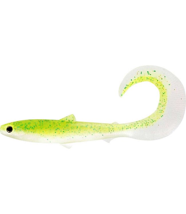 Westin Bullteez Curltail 8cm 3g – Rollende Softbait met Flutterende Curltail, Realistische Ogen en Offset Slots