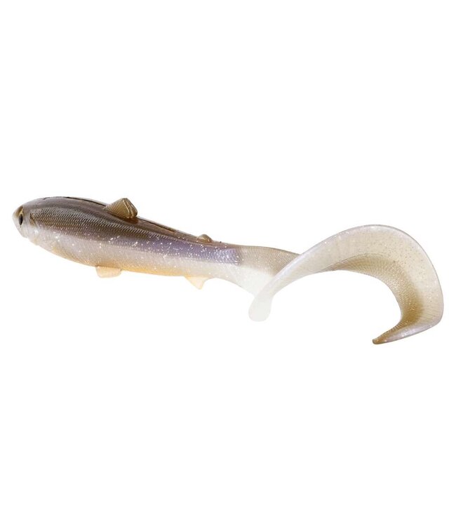 Westin Bullteez Curltail 8cm 3g – Softbait Roulant avec Curltail Vibrant, Yeux Réalistes et Slots Offset