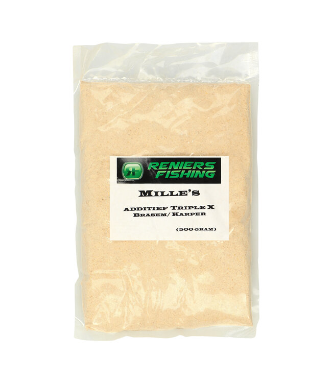 Reniers Fishing Mille’s Additieven 500g – Zoete, Fruitige en Klassieke Lokadditieven voor Voer, Maden, Karper, Brasem en Allround Witvisserij