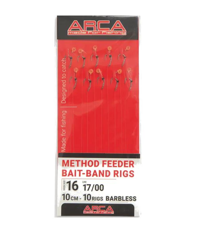 Arca Method Feeder Bait-Band Rig Barbless KO.7 (10pcs)