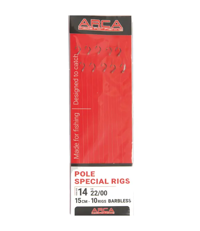 Arca Pole Special Rig F1624 Barbless 15cm (10pcs)