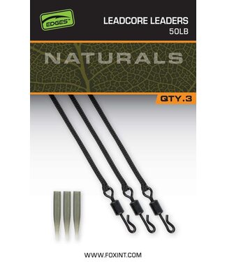 Fox Natural Leadcore Leaders (3 pcs) 50lb