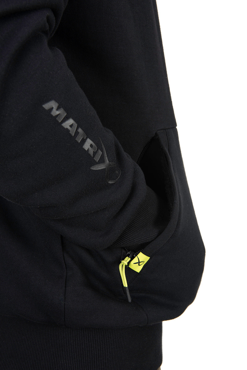 Matrix Sweat a Capuche Sherpa l Hiver Noir Reniers Fishing