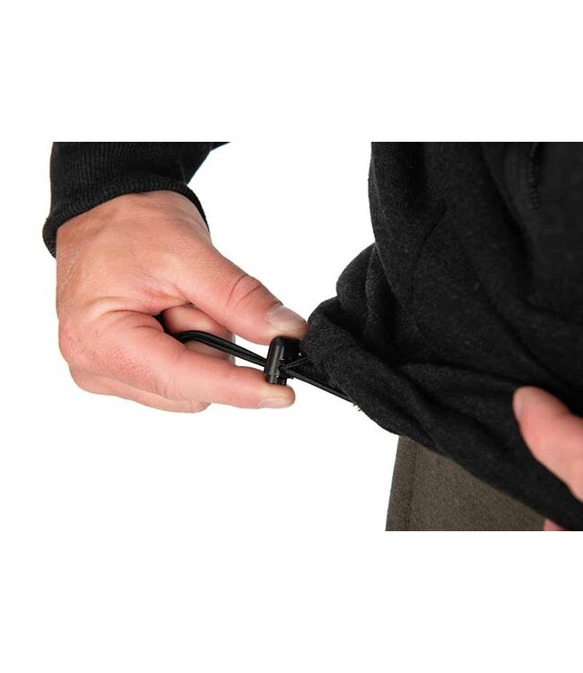 Fox Veste à Capuche Collection Sherpa Noir-Orange