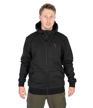 Fox Collection Black-Orange Soft Shell Jacket