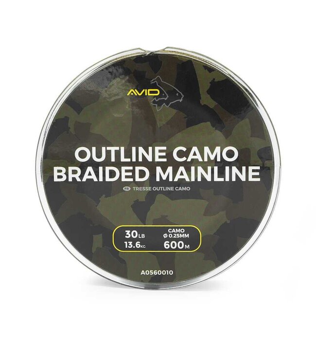 Avid Carp Outline Camo Braided Mainline 300m 30lb