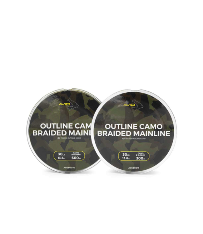 Avid Carp Outline Camo Braided Mainline 300m 30lb