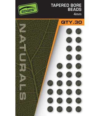 Fox Edges Tapered Bore Beads (30 pcs) 4mm