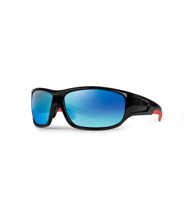 Fox Rage Rage Eyewear Wraps Noir-Rouge - Lenses Gris-Mirror Bleu