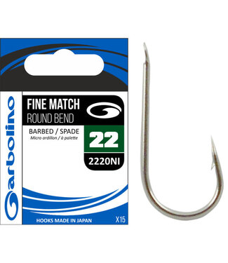 Garbolino Fine Match Round Bend Spade-Barbed (15 pcs)