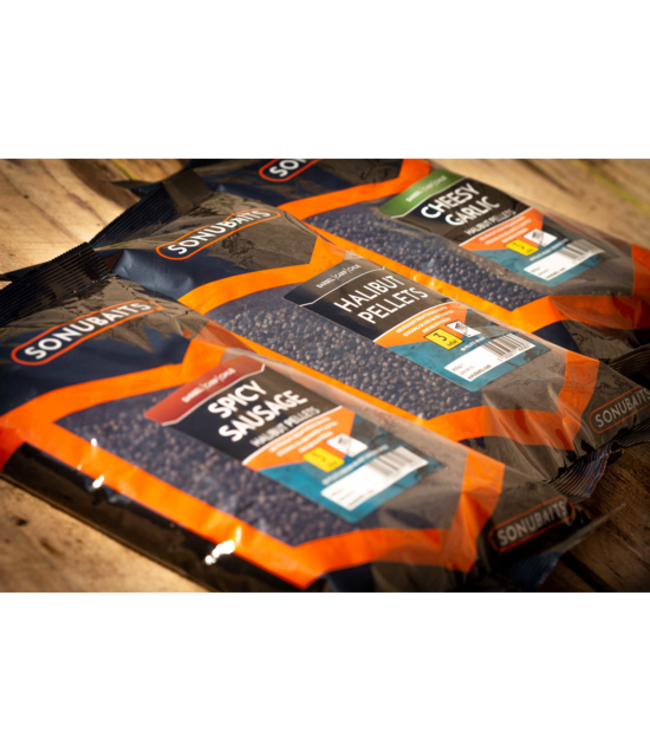 Sonubaits Cheesy Garlic Halibut Pellets (900g)